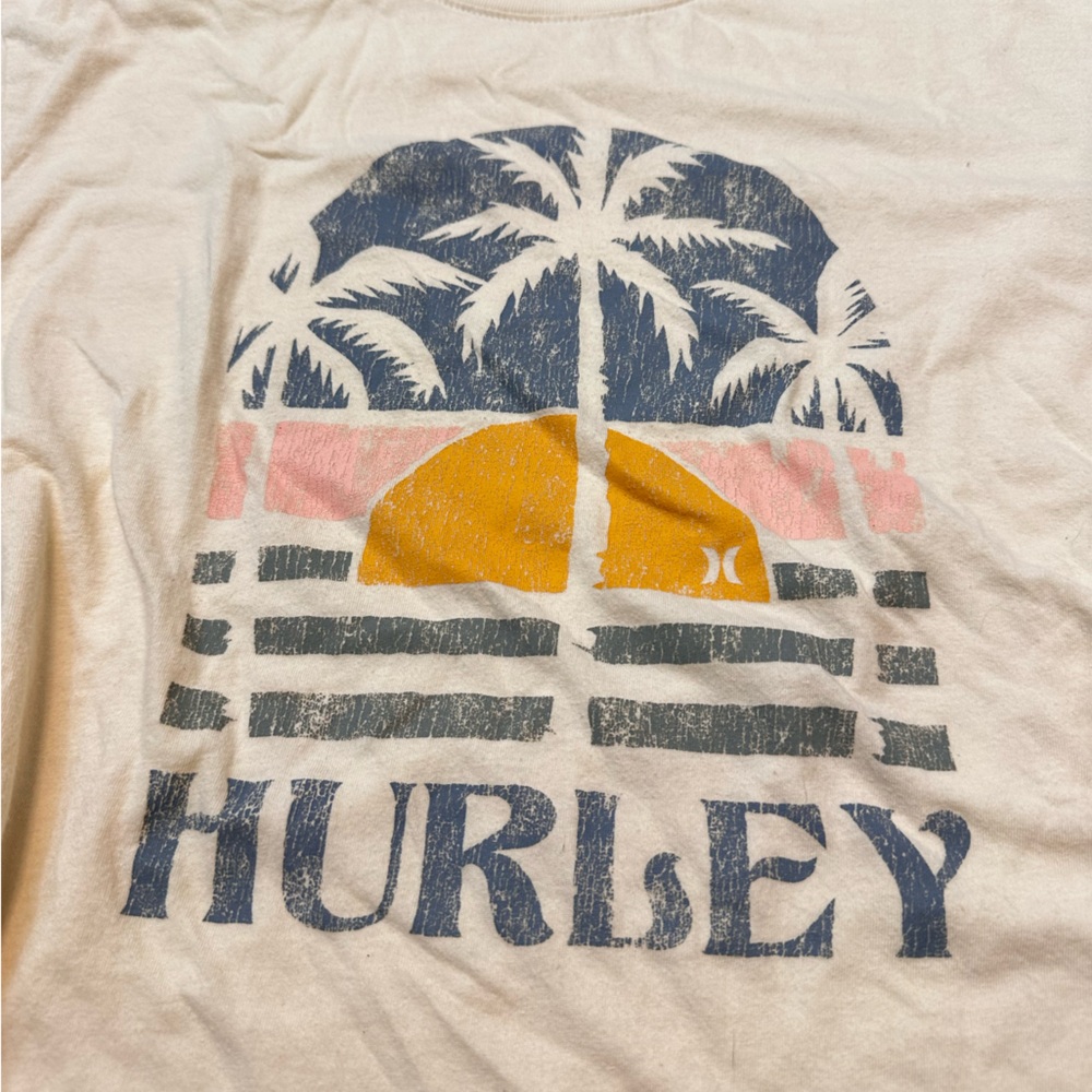 Hurley Cream T-Shirt - Picture 5 of 5